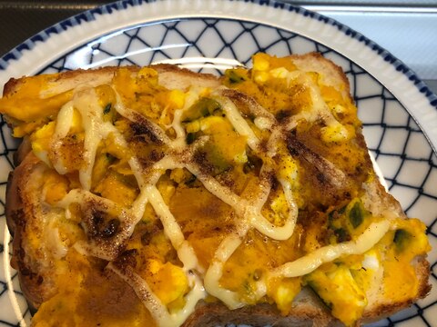 リメイク♪シナモン香る♪パンプキントースト^_^